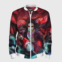 Бомбер мужской KIMETSU NO YAIBA, цвет: 3D-белый