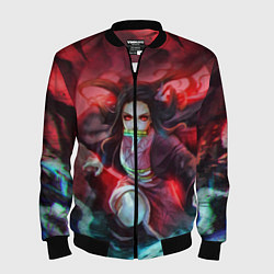 Бомбер мужской KIMETSU NO YAIBA, цвет: 3D-черный