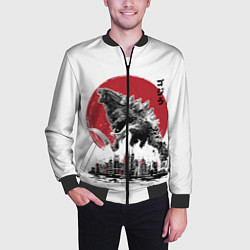 Бомбер мужской GODZILLA, цвет: 3D-черный — фото 2