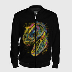 Бомбер мужской Тираннозавр Рекс, цвет: 3D-черный