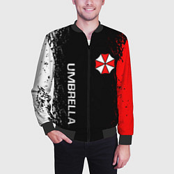 Бомбер мужской RESIDENT EVIL UMBRELLA, цвет: 3D-черный — фото 2
