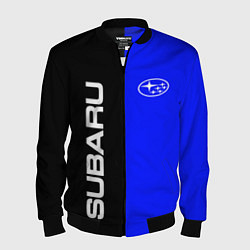Бомбер мужской SUBARU, цвет: 3D-черный