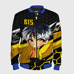 Бомбер мужской BTS, цвет: 3D-синий