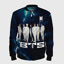 Бомбер мужской BTS, цвет: 3D-черный