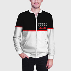 Бомбер мужской AUDI SPORT, цвет: 3D-белый — фото 2