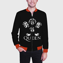 Бомбер мужской QUEEN НА СПИНЕ, цвет: 3D-красный — фото 2