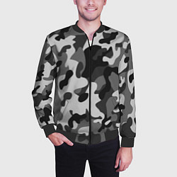 Бомбер мужской ГОРОДСКОЙ КАМУФЛЯЖ, цвет: 3D-черный — фото 2
