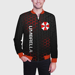 Бомбер мужской UMBRELLA CORP, цвет: 3D-красный — фото 2