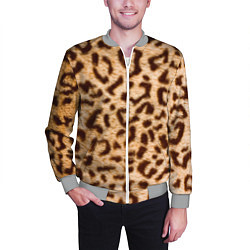 Бомбер мужской Леопард, цвет: 3D-меланж — фото 2