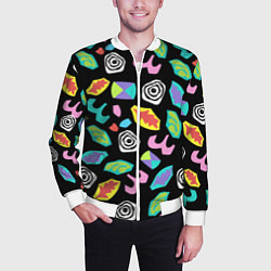 Бомбер мужской STRANGER THINGS, цвет: 3D-белый — фото 2