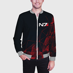 Бомбер мужской MASS EFFECT N7, цвет: 3D-меланж — фото 2