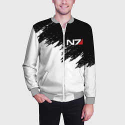 Бомбер мужской MASS EFFECT N7, цвет: 3D-меланж — фото 2