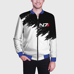 Бомбер мужской MASS EFFECT N7, цвет: 3D-синий — фото 2