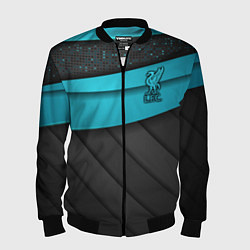 Бомбер мужской Liverpool FC, цвет: 3D-черный