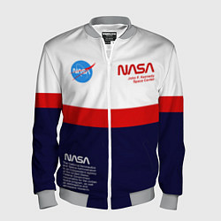 Бомбер мужской NASA, цвет: 3D-меланж