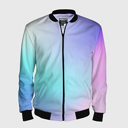 Мужской бомбер Небесно голубой градиентный