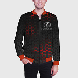 Бомбер мужской LEXUS, цвет: 3D-красный — фото 2