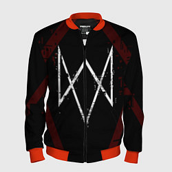 Бомбер мужской WATCH DOGS LEGION, цвет: 3D-красный