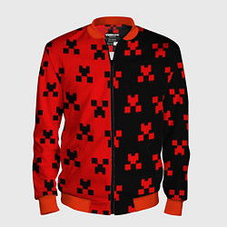 Бомбер мужской MINECRAFT CREEPER, цвет: 3D-красный