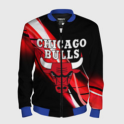 Бомбер мужской CHICAGO BULLS, цвет: 3D-синий