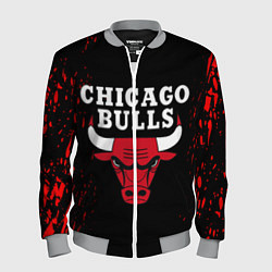 Бомбер мужской CHICAGO BULLS, цвет: 3D-меланж