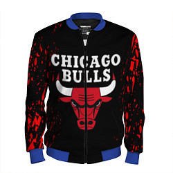 Бомбер мужской CHICAGO BULLS, цвет: 3D-синий