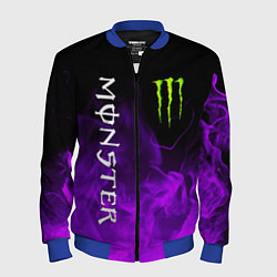 Бомбер мужской MONSTER ENERGY, цвет: 3D-синий