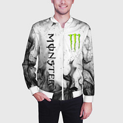 Бомбер мужской MONSTER ENERGY, цвет: 3D-белый — фото 2