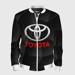 Бомбер мужской TOYOTA, цвет: 3D-белый