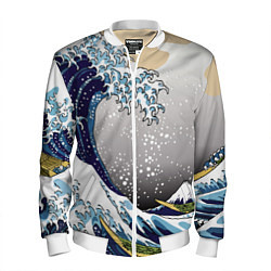 Мужской бомбер The great wave off kanagawa