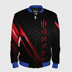 Бомбер мужской The Witcher, цвет: 3D-синий
