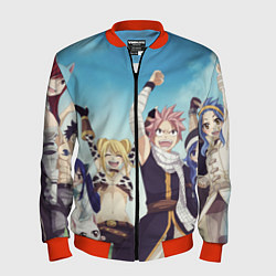 Бомбер мужской FAIRY TAIL ХВОСТ ФЕИ, цвет: 3D-красный