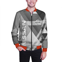 Бомбер мужской NISSAN, цвет: 3D-красный — фото 2