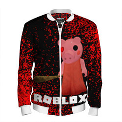 Бомбер мужской Roblox Piggy, цвет: 3D-белый