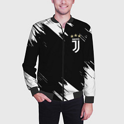 Бомбер мужской JUVENTUS, цвет: 3D-черный — фото 2