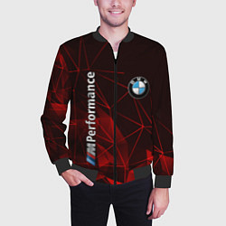 Бомбер мужской BMW, цвет: 3D-черный — фото 2