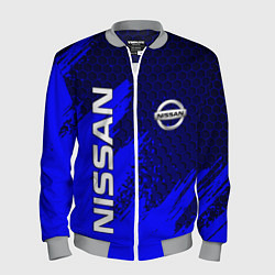 Бомбер мужской NISSAN, цвет: 3D-меланж