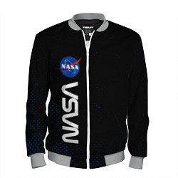 Бомбер мужской NASA НАСА, цвет: 3D-меланж