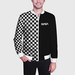Бомбер мужской NASA, цвет: 3D-белый — фото 2