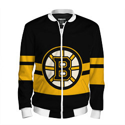 Бомбер мужской BOSTON BRUINS NHL, цвет: 3D-белый