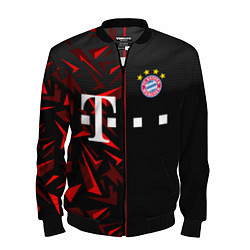 Бомбер мужской FC Bayern Munchen Форма, цвет: 3D-черный