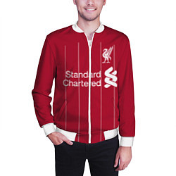 Бомбер мужской Liverpool FC, цвет: 3D-белый — фото 2