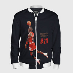 Бомбер мужской MICHAEL JORDAN, цвет: 3D-белый