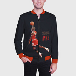 Бомбер мужской MICHAEL JORDAN, цвет: 3D-красный — фото 2