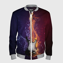 Мужской бомбер Гитара огня