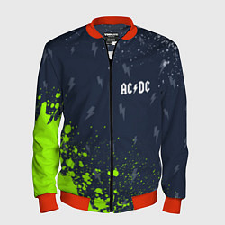 Бомбер мужской AC DС, цвет: 3D-красный