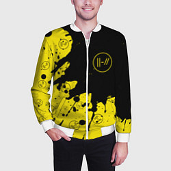 Бомбер мужской TWENTY ONE PILOTS 21 PILOTS, цвет: 3D-белый — фото 2