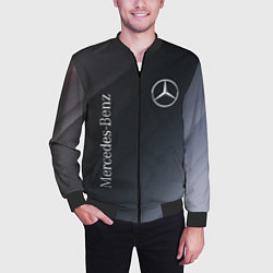 Бомбер мужской MERCEDES МЕРСЕДЕС, цвет: 3D-черный — фото 2