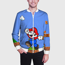 Бомбер мужской Mario, цвет: 3D-белый — фото 2