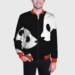 Бомбер мужской Panda, цвет: 3D-красный — фото 2